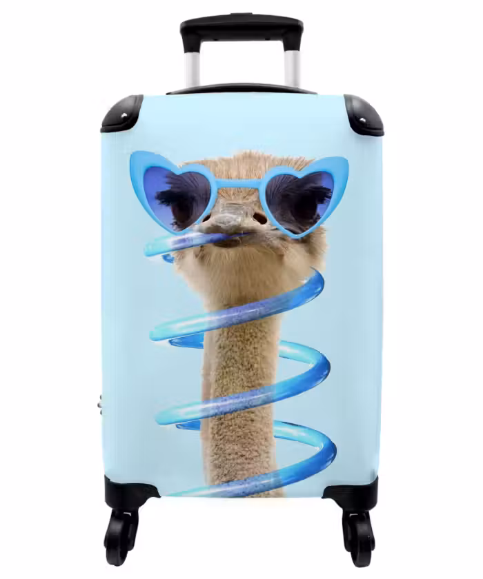 Suitcase - Sierk Ostrich Blue
