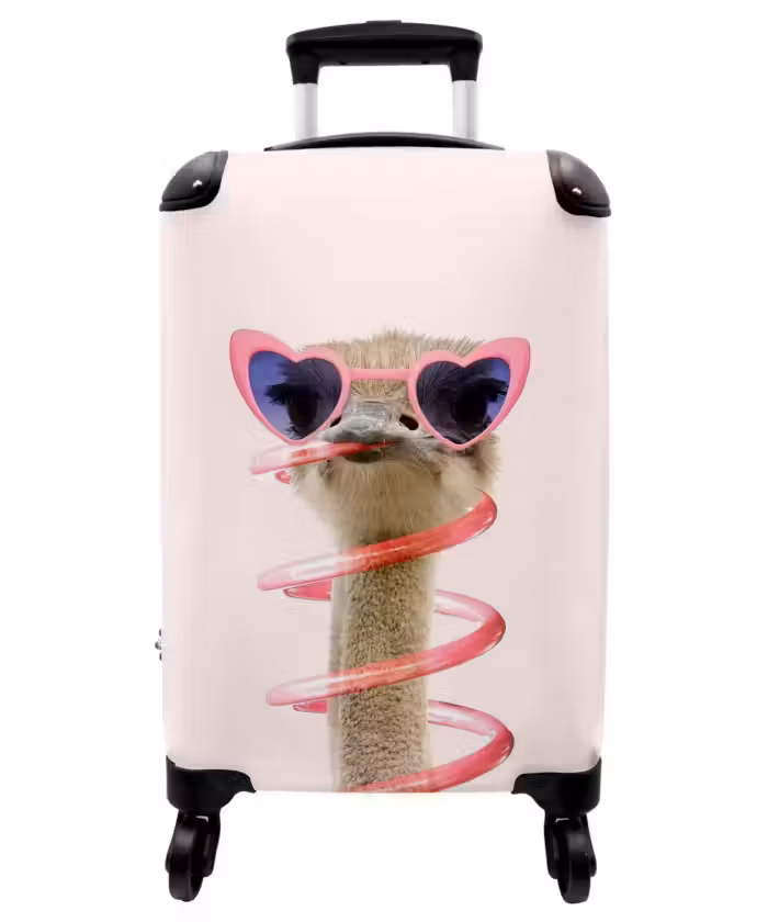 Suitcase - Sierk Ostrich Pink