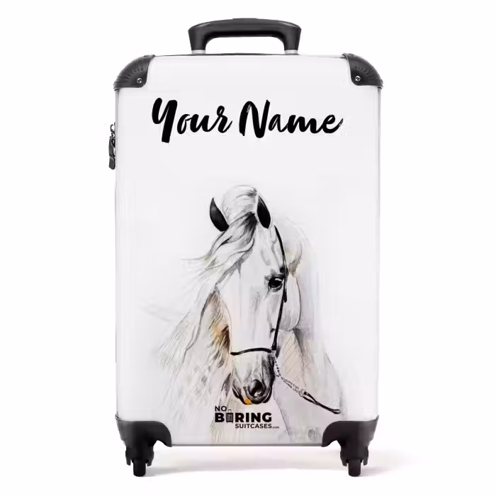 Suitcase with name - Snowflake