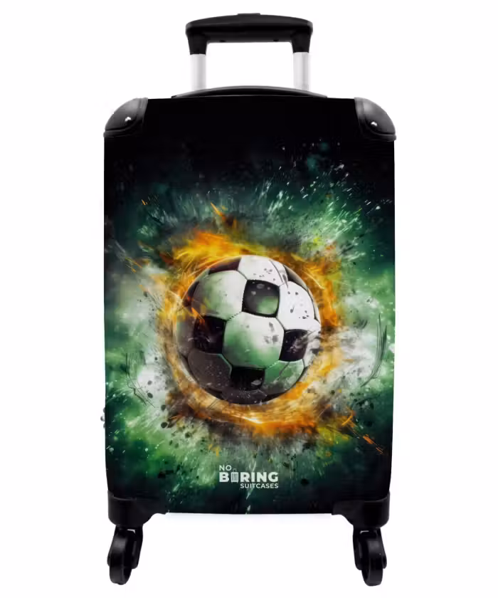 Suitcase - Soccer on fire