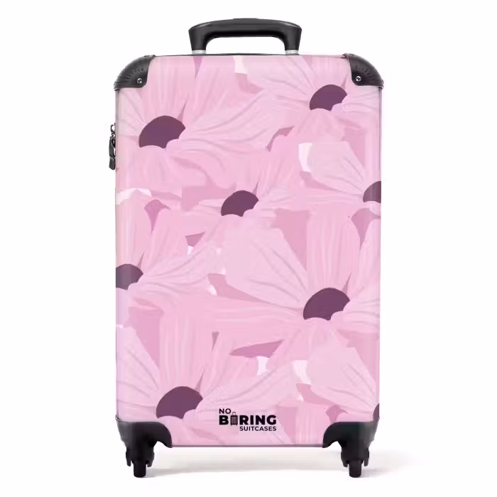 Suitcase - Summer memories - Pink floral beauty