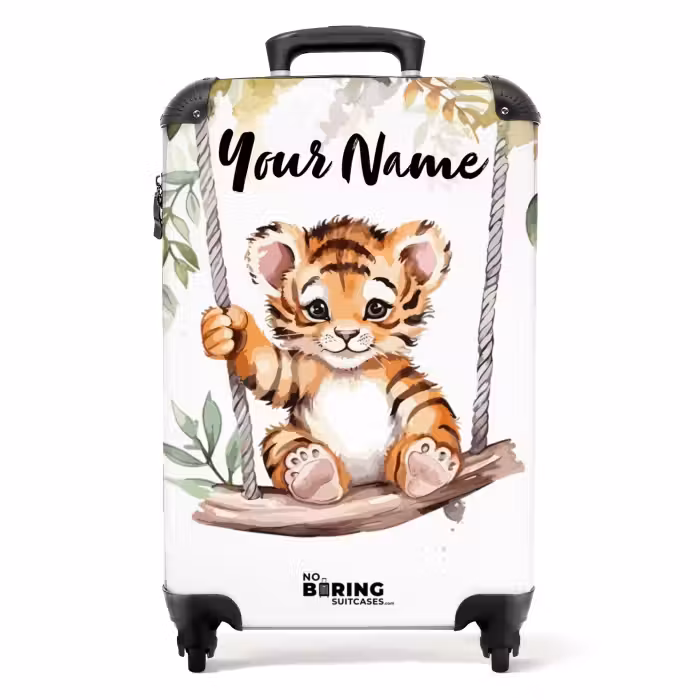 Suitcase with name - Timo tiger