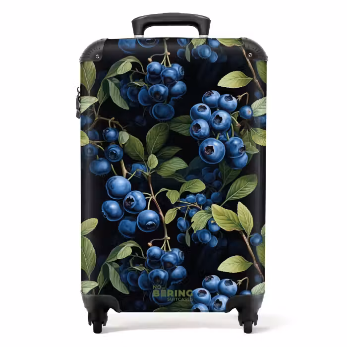 Suitcase - Vintage fruit - blueberries