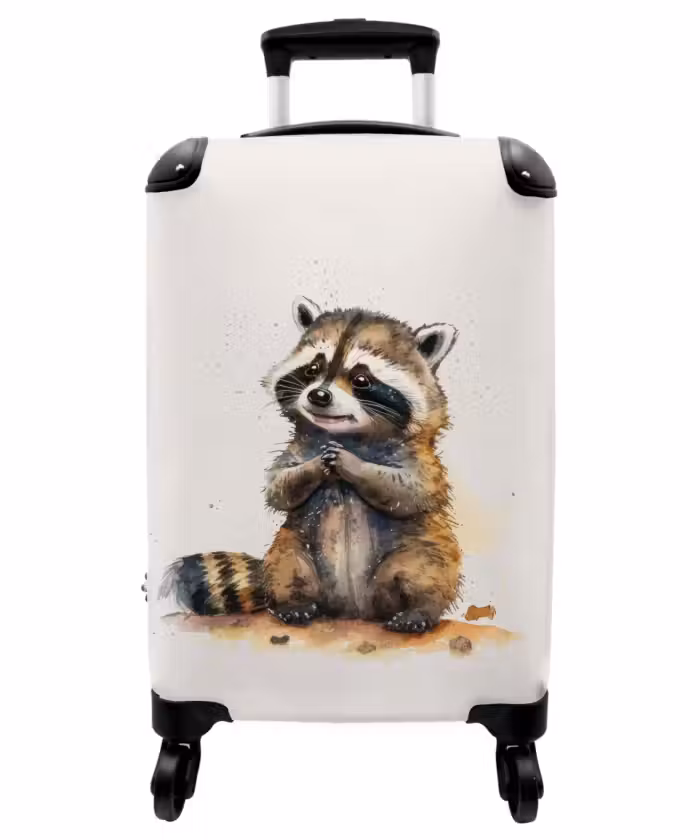 Suitcase - Waldo raccoon