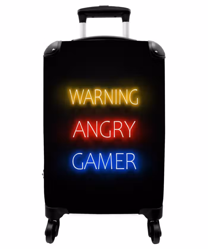 Suitcase - Warning Angry Gamer