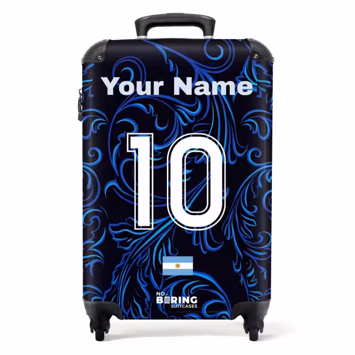 Suitcase with name - Argentina away jersey