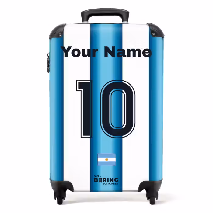 Suitcase with name - Argentina home jersey
