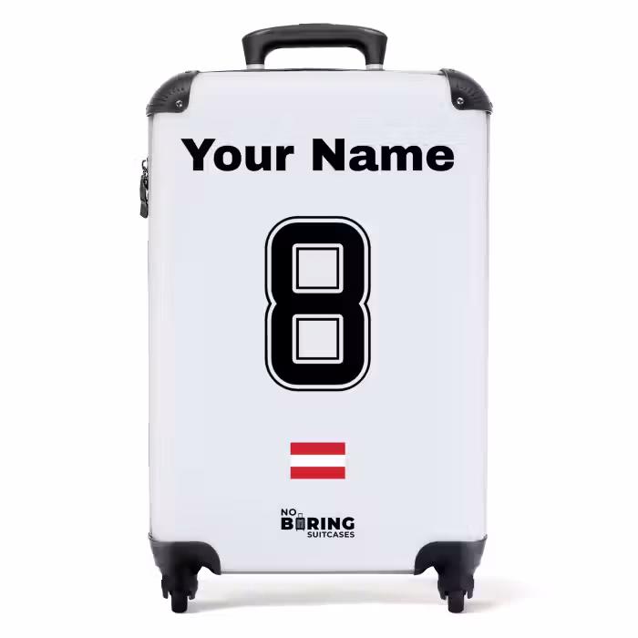 Suitcase with name - Austria away jersey
