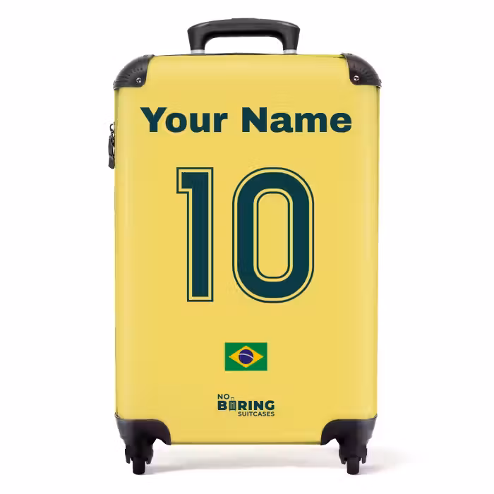 Suitcase with name - Brazil home jersey