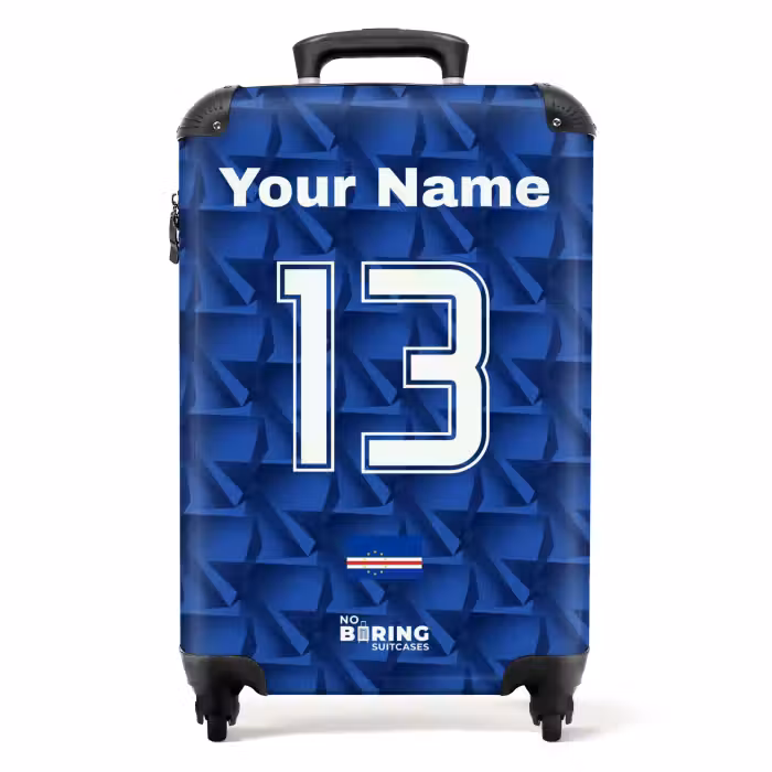 Suitcase with name - Cape Verde home jersey