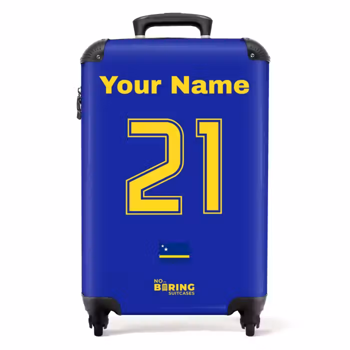 Suitcase with name - Curaçao home jersey