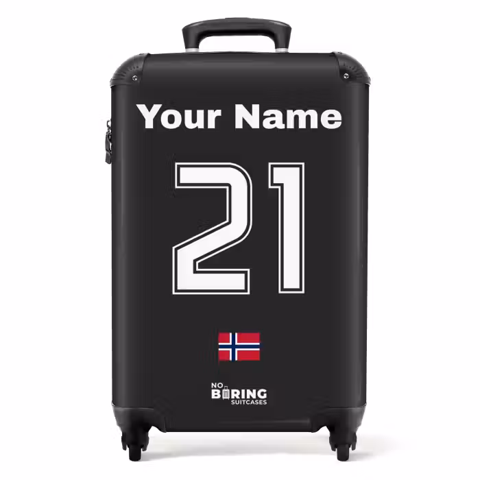 Suitcase with name - Norway away jersey