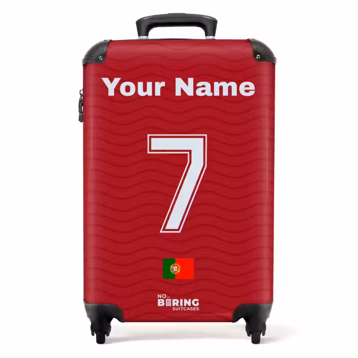 Suitcase with name - Portugal home jersey