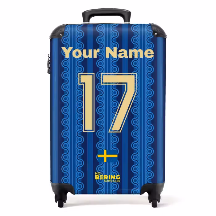 Suitcase with name - Sweden away jersey