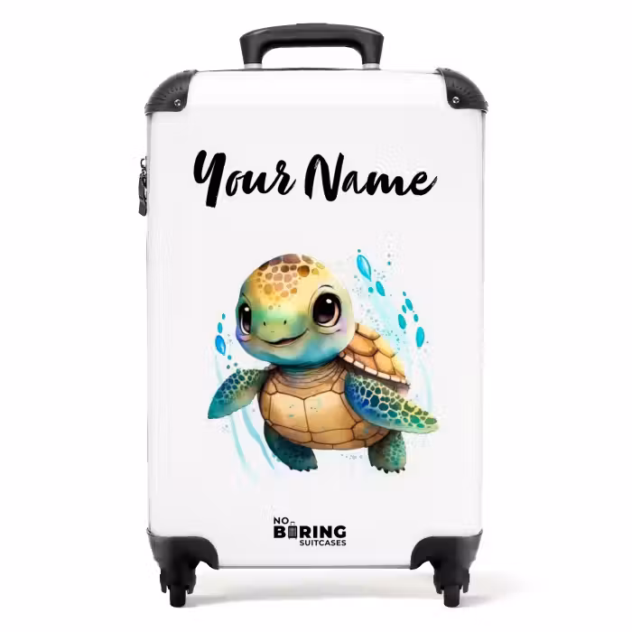 Suitcase with name - Ziggy Sea Turtle