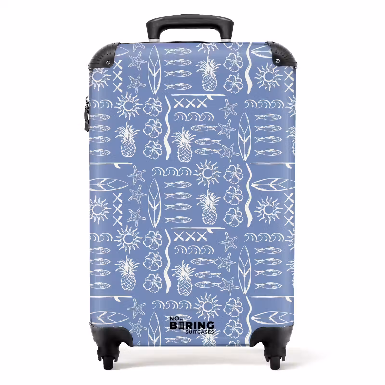 Suitcase - Blue surf pattern — 1
