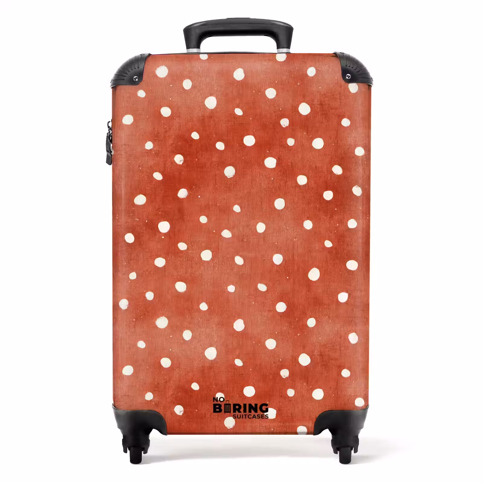 Suitcase - Dots pattern red — 1