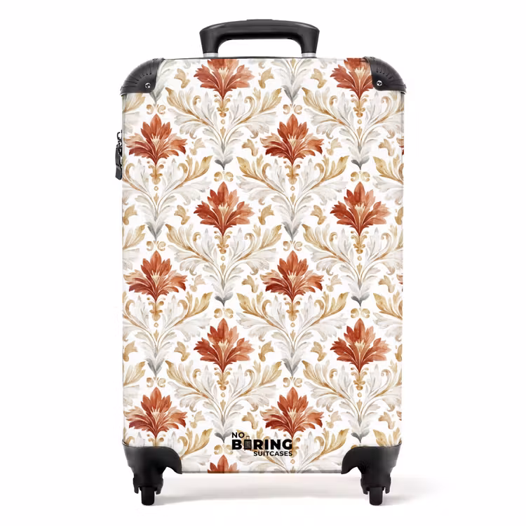 Suitcase - Baroque pattern red — 1