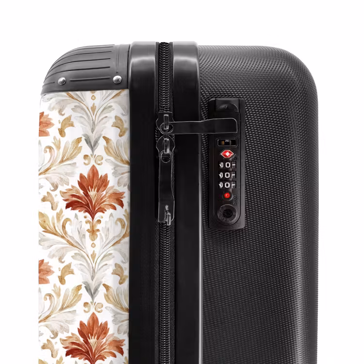 Suitcase - Baroque pattern red — 6