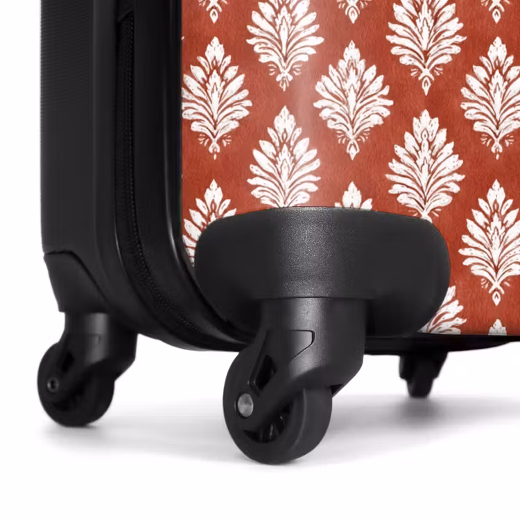 Suitcase - Baroque print red — 7