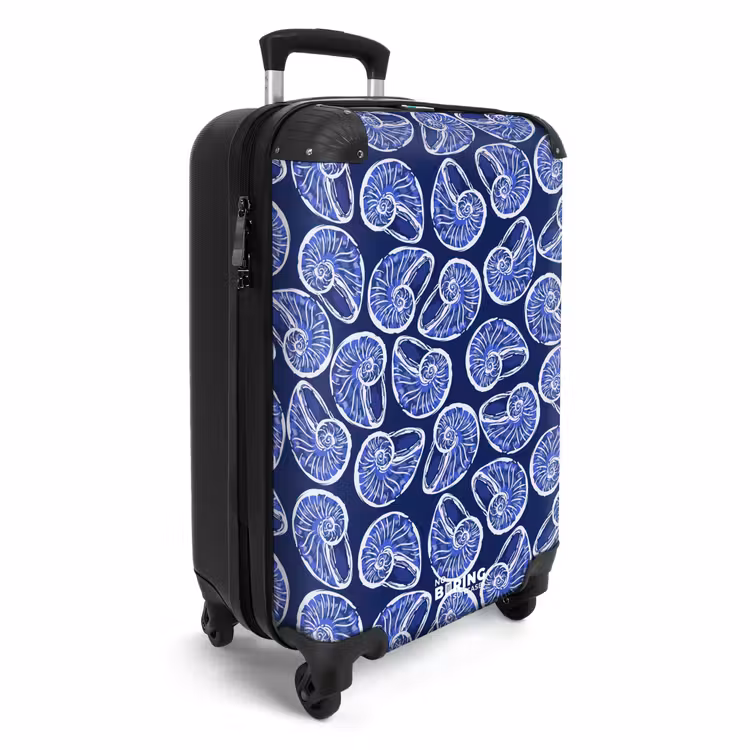 Suitcase - Blue shell pattern — 2