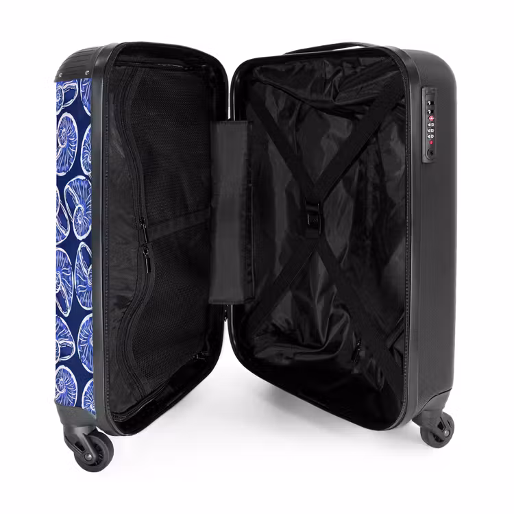 Suitcase - Blue shell pattern — 5
