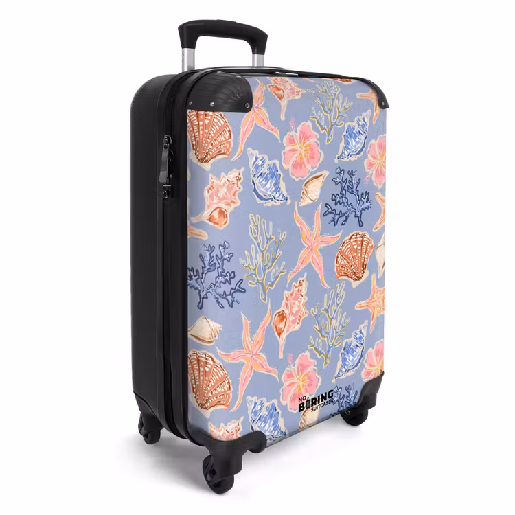 Suitcase - Blue shell pattern — 2