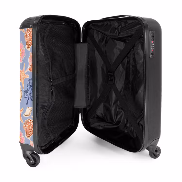 Suitcase - Blue shell pattern — 4