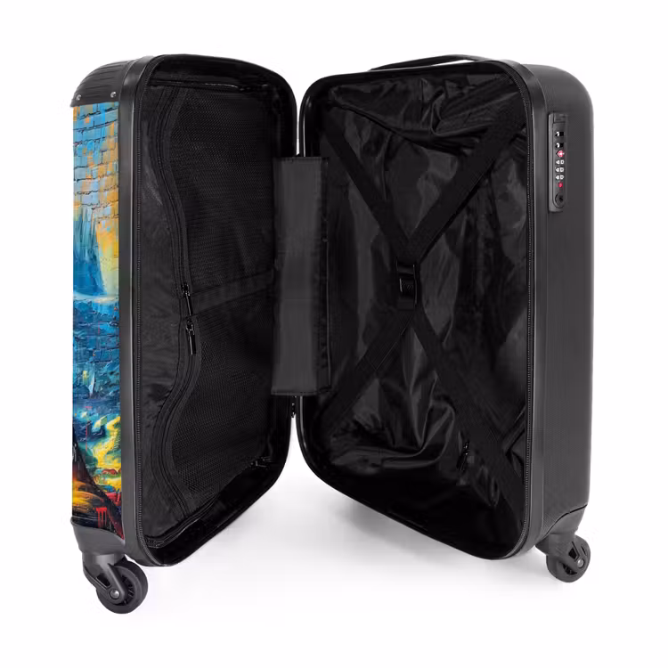 Suitcase - Colorful Mona Lisa in graffiti style — 5
