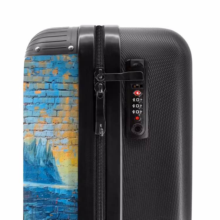 Suitcase - Colorful Mona Lisa in graffiti style — 6