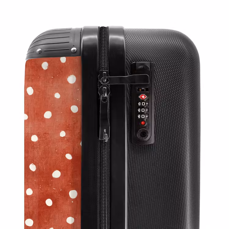 Suitcase - Dots pattern red — 6