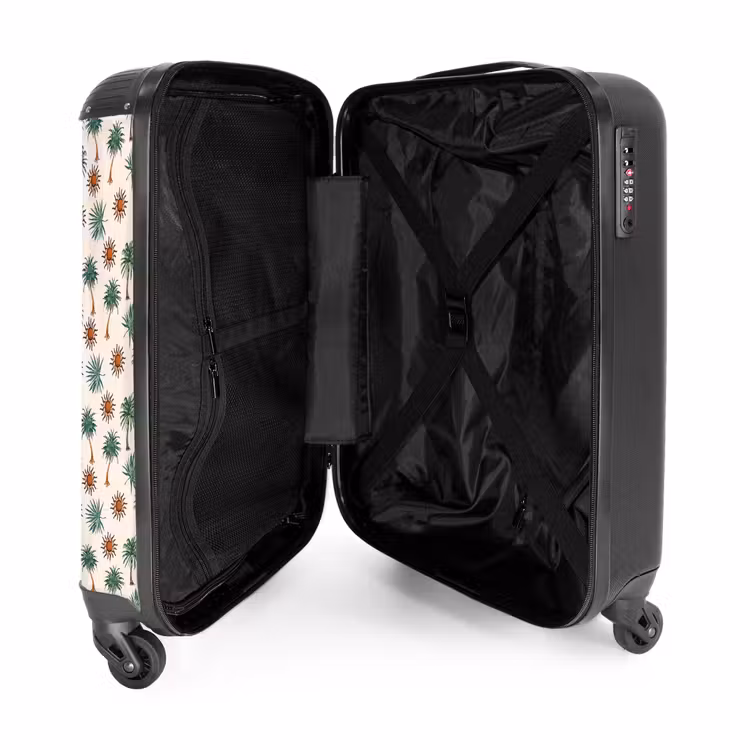 Suitcase - Palm trees and sun print — 4