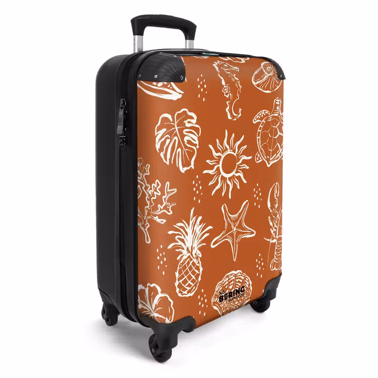 Suitcase - Sea creatures and summer illustrations — 2
