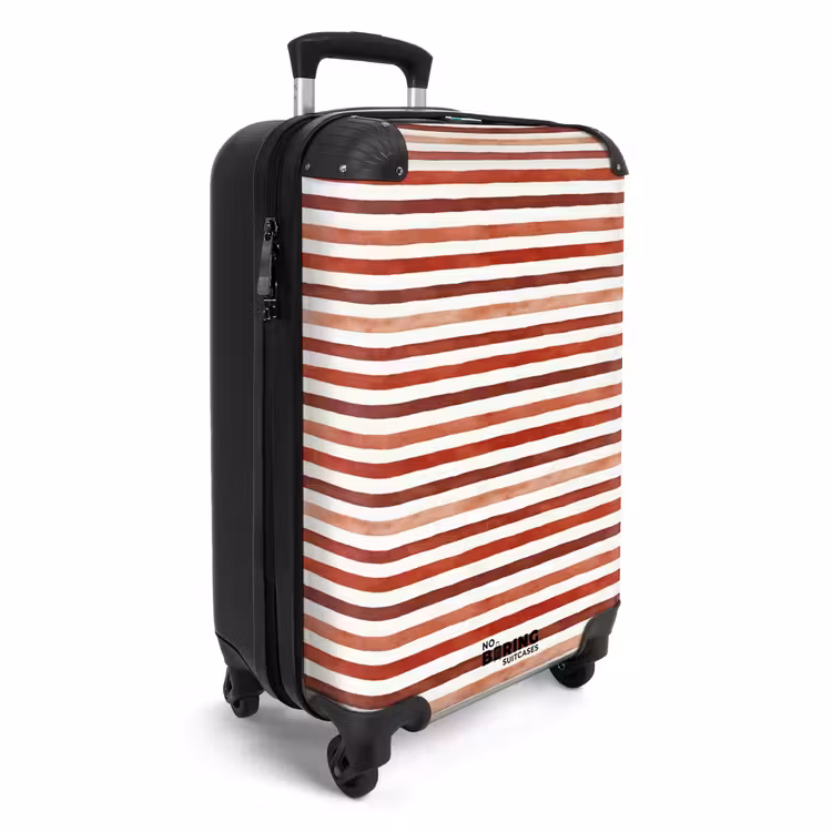 Suitcase - Stripes pattern red — 2