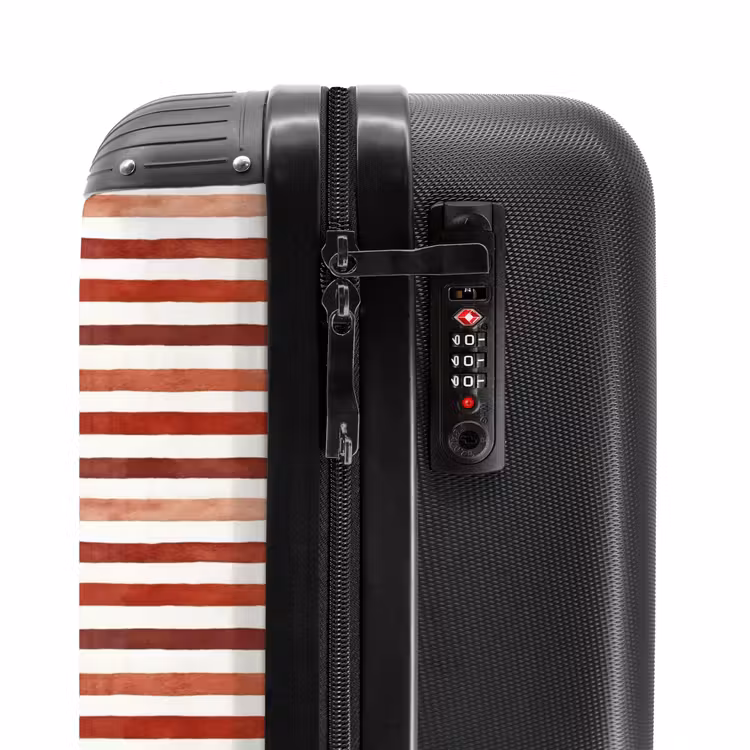 Suitcase - Stripes pattern red — 6