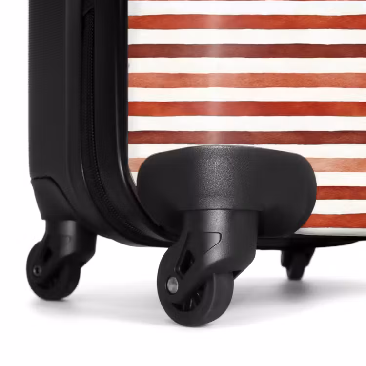 Suitcase - Stripes pattern red — 7