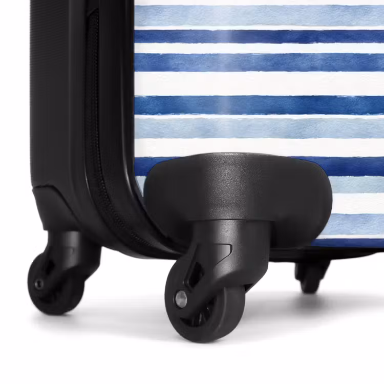 Suitcase - Stripes pattern blue — 7