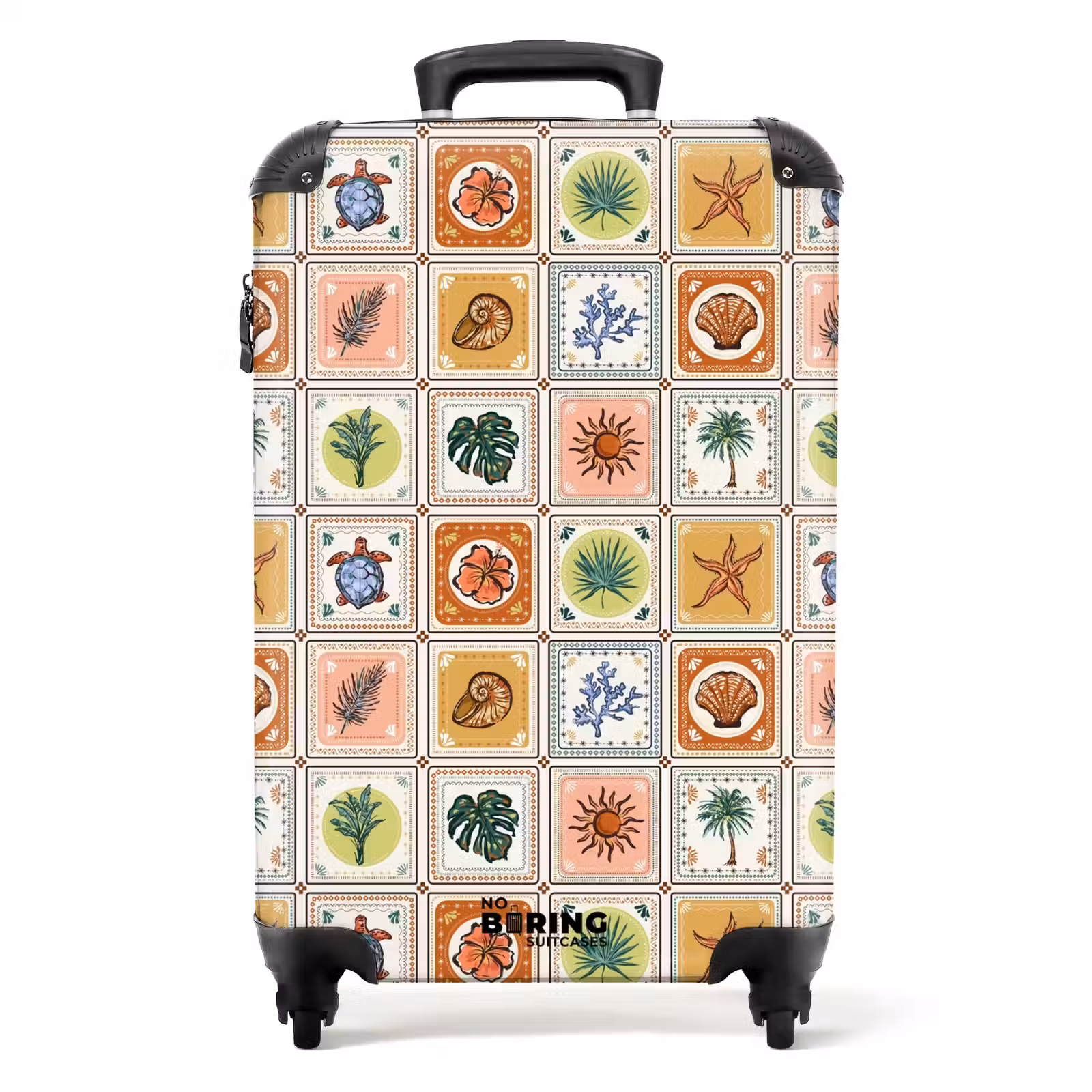 Suitcase - Summer tile print — 1
