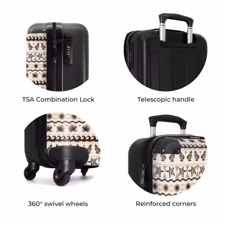 Suitcase - Beach and sea print — 7