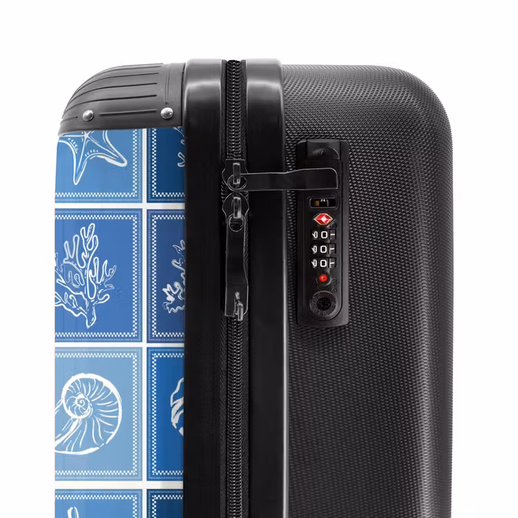 Suitcase - Blue summer print — 5