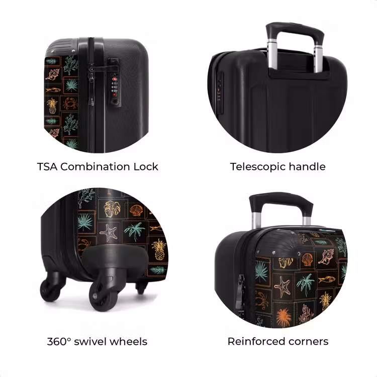 Suitcase - Dark summer vibes print — 7