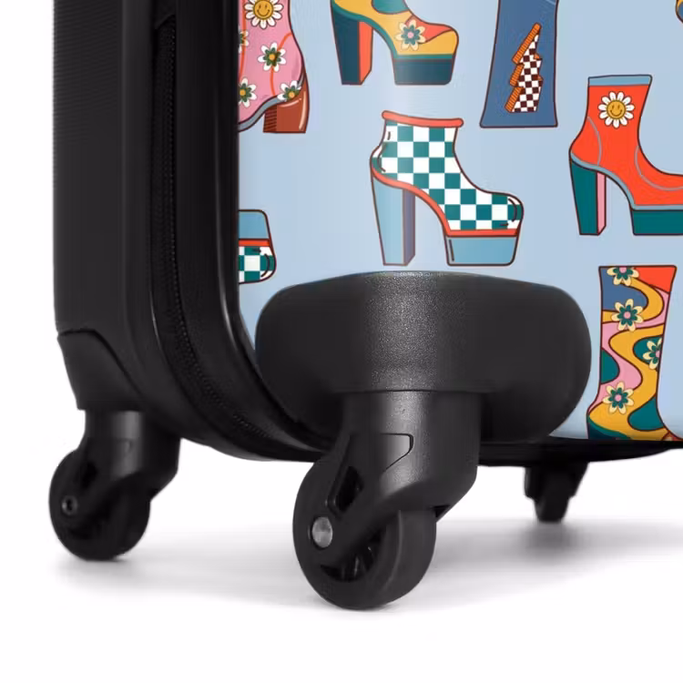 Suitcase - Retro disco 70s boots pattern colorful — 7