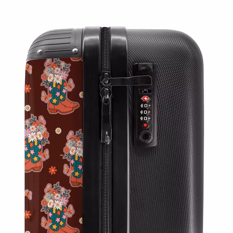Suitcase - Retro disco boots pattern colorful — 6