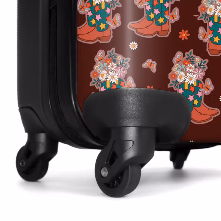 Suitcase - Retro disco boots pattern colorful — 7