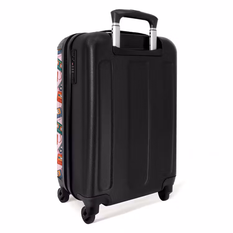 Suitcase - Retro disco cassettes pattern colorful — 4