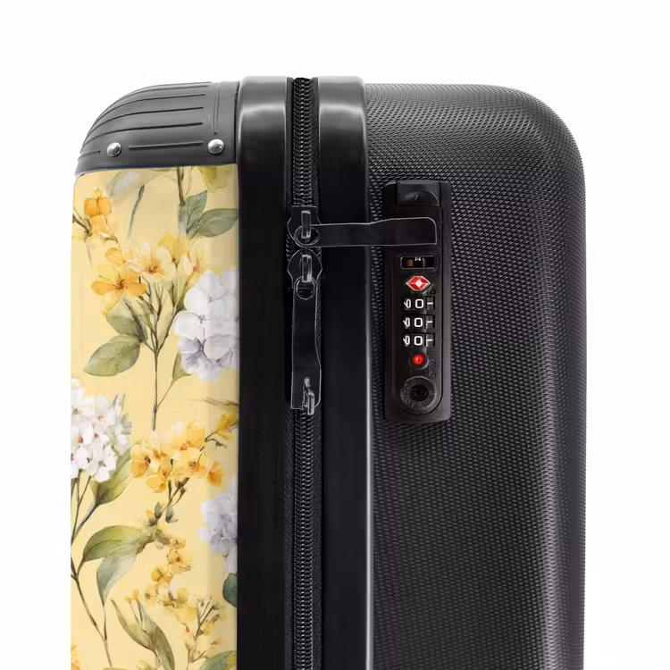 Suitcase - Blossom pattern yellow — 6