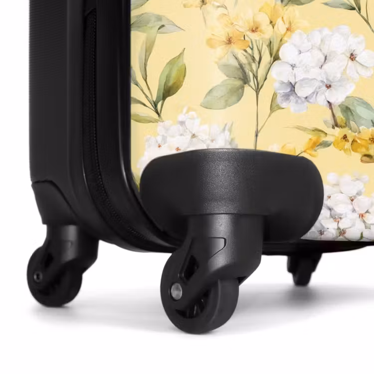 Suitcase - Blossom pattern yellow — 7
