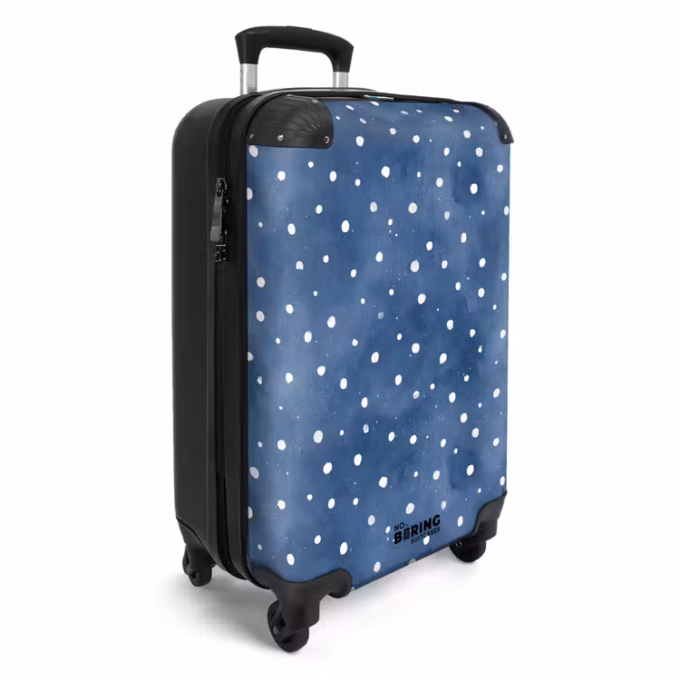 Suitcase - Dots pattern blue — 2