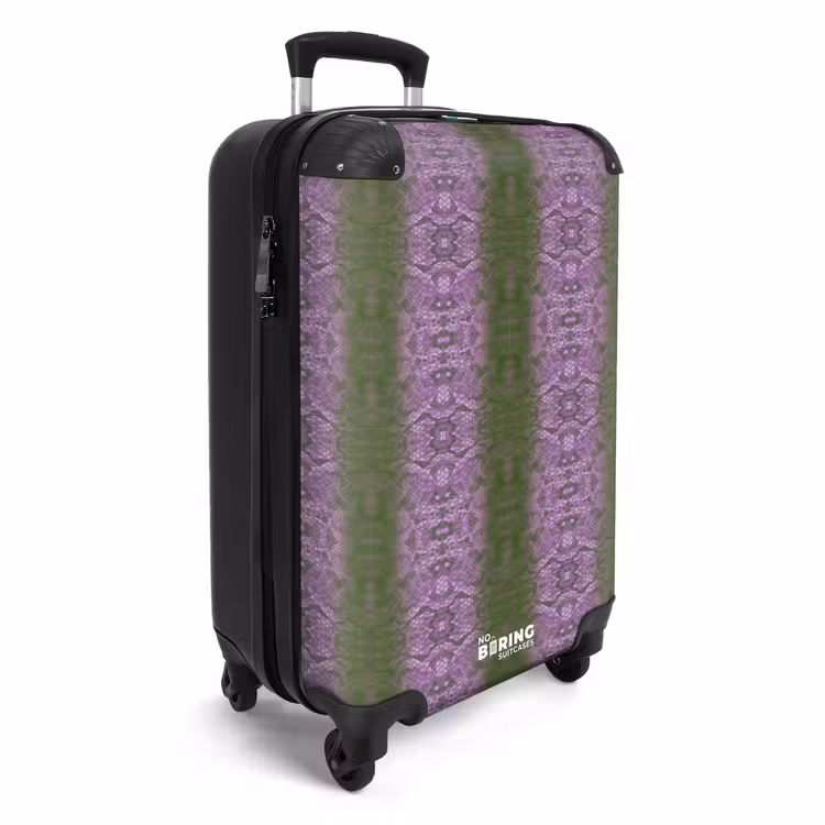 Suitcase - Light purple snakeskin with symmetrical scale structure — 2