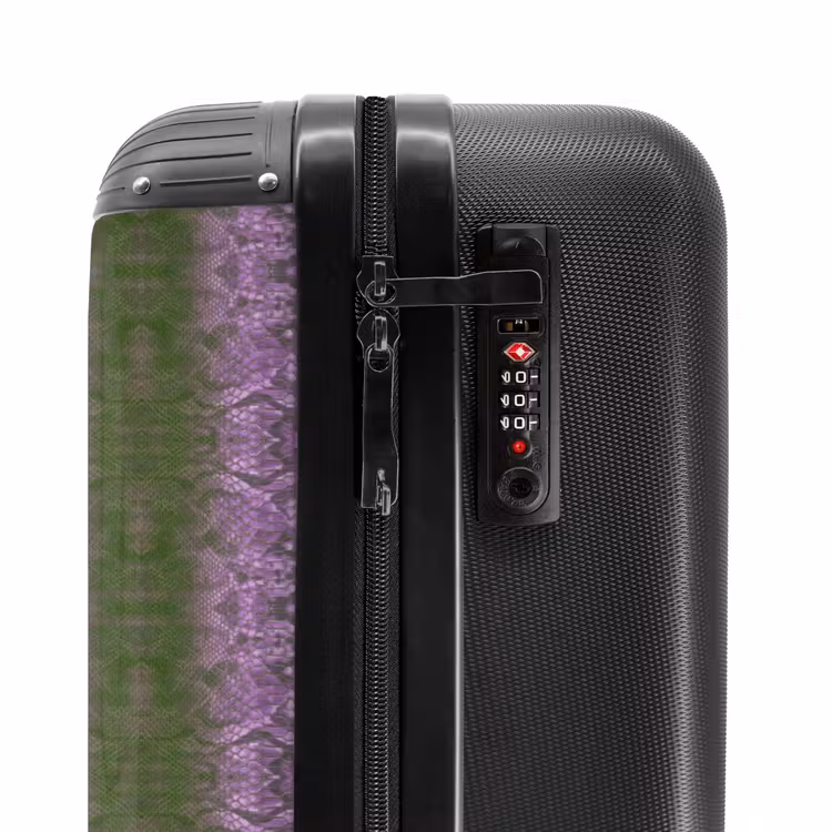 Suitcase - Light purple snakeskin with symmetrical scale structure — 5
